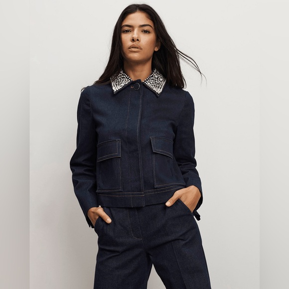 Veronica Beard Barrington Denim Jacket $898 New without tag - Picture 3 of 7